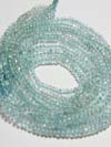 This listing is for the 1 strand of Aquamarine Micro Faceted Roundell in size of 3 - 3.5 mm approx.,,Length: 14 inch